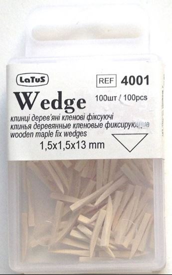  Зображення Клини дерев'яні здатні фіксувати (100шт) 