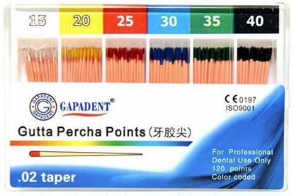  Зображення Гутаперчеві штифти 02 (Gutta Percha Pin) 120шт 