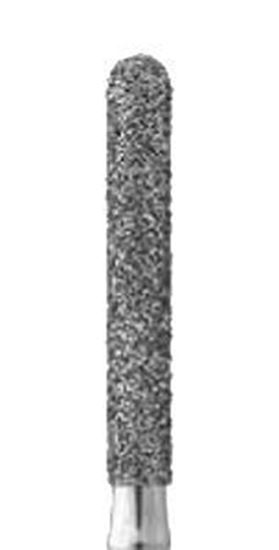  Зображення Циліндрична з півсферою на торці форма бор алмазний 